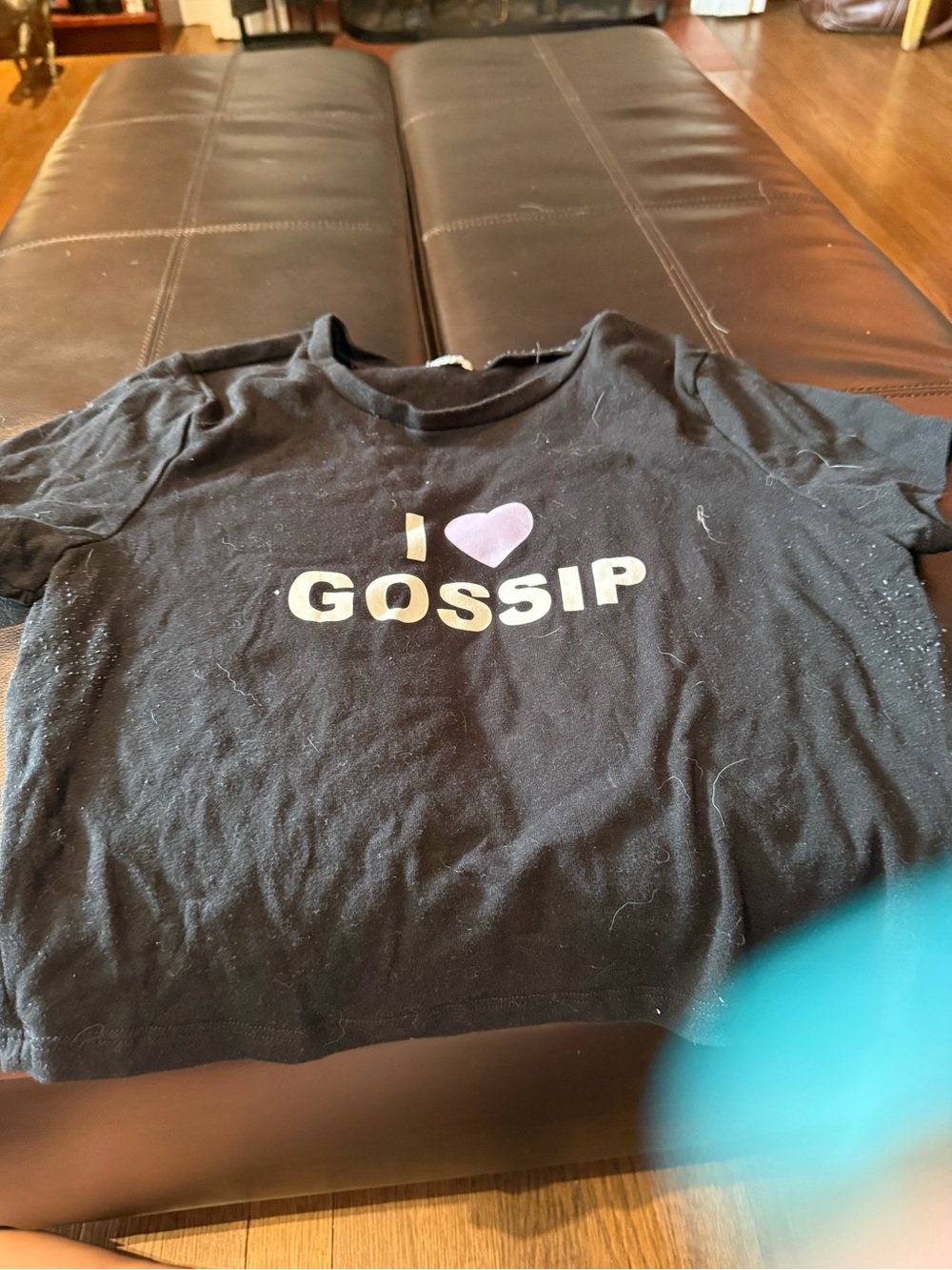 Garage Black Kids Tee with Pink Heart "I ♥ GOSSIP" Graphic